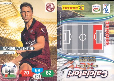 FUSSBALLER 2013-14*ADRENALYN PANINI KARTE N.169*LIVORNO-VALENTINI*NEU