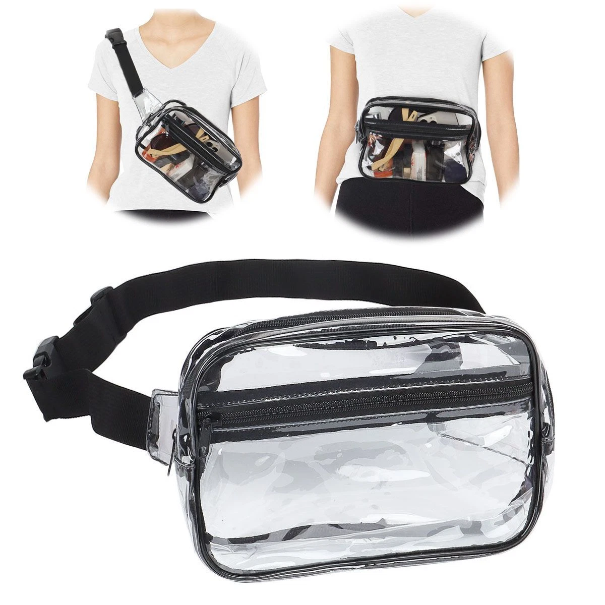 See through waist best sale bag