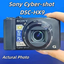 Sony Cyber-shot DSC-HX9 Digital Camera 16.2MP 16x Optical Zoom Black - 90% New