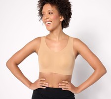 Evelyn  Bobbie Women's Bra Sz L Ultra Lift Defy Seamless Brown A587086