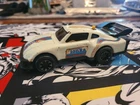Vintage Tonka Action Toy Race Car White 3 Top Push Button Japan Untested - 6"