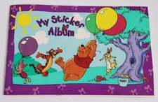 Sandylion Disney WINNIE THE POOH 90s My Sticker Album Flocked Stickers Tigger 