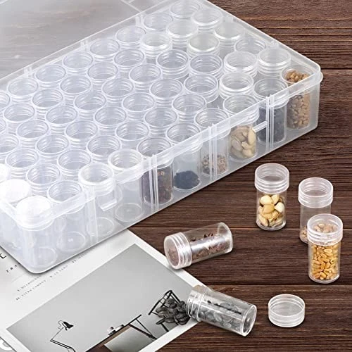 60-Slots Seed Storage Organizer Box with Label Stickers, Seed Storage - Picture 6 of 8