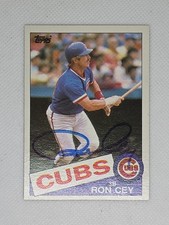 1985 Topps #768 Ron Cey Autograph