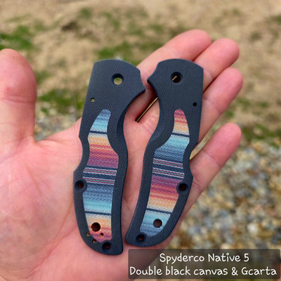 Spyderco Native 5 Micarta Scales    RC BladeWorks