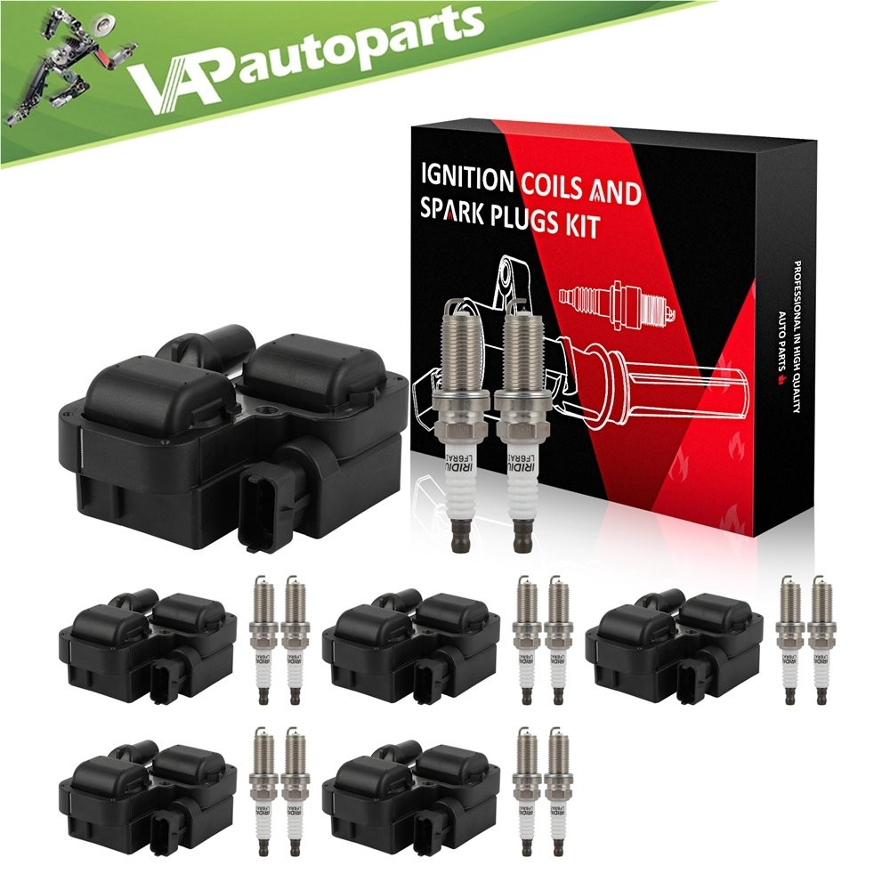 6 For Mercedes-Benz SLR McLaren 5.4L 2007-2009 Ignition Coil & Spark Plug