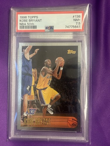 1996 TOPPS KOBE BRYANT 50th Anniversary #138 PSA 7.5 LOW POP! Only 8 Graded 7.5!