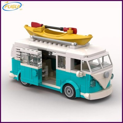 MOC Technical Car T1 Camper Van Vehicle 309PCS Model Building Blocks Toy