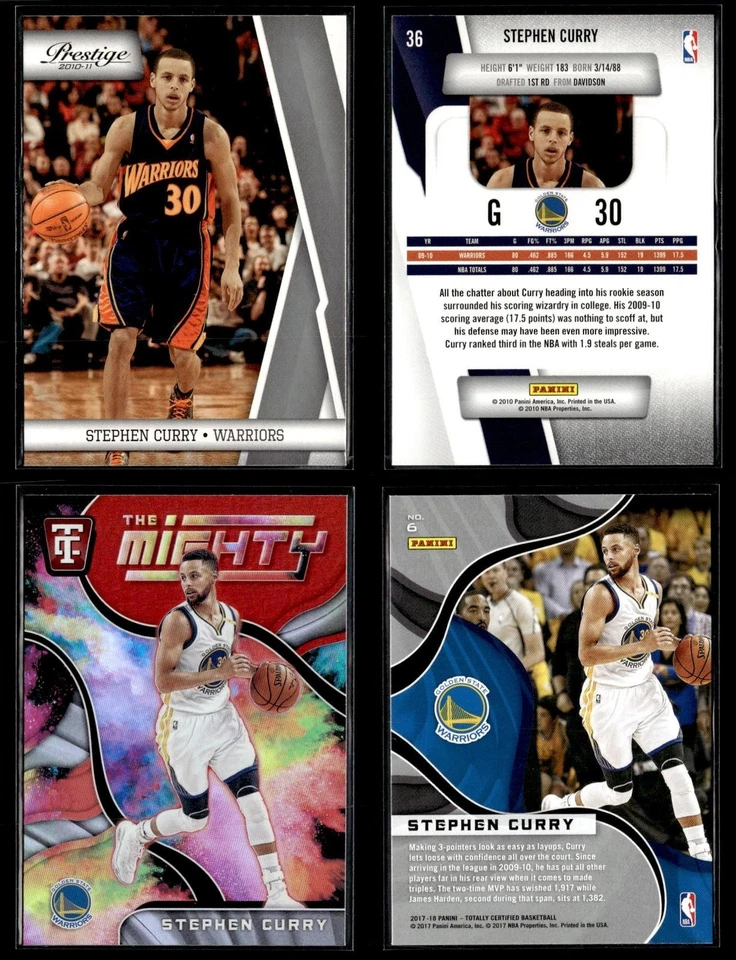 Stephen Curry Basketball Card Lot of (50) Warriors Future HOF Value! - Image 3 of 4