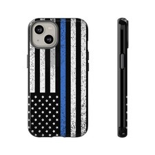 Blue Line Phone Case, Tough Cases for Law Enforcement, Gift for Police