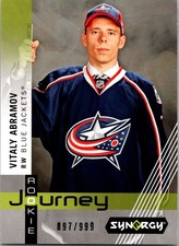 VITALY ABRAMOV 2019-20 UPPER DECK SYNERGY ROOKIE JOURNEY #RP-8 SP /999