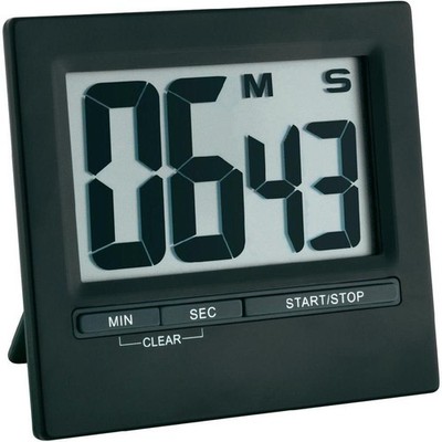 Stoppuhr Timer Elektronisch TFA Dostmann Schwarz Kunststoff Aluminium