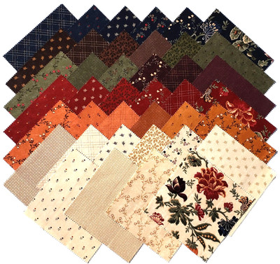 QUAIL RUN Charm Pack from MODA - (42) 5'' fabric squares - #9830PP