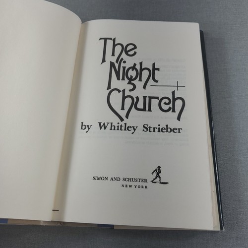The Night Church by Whitley Strieber 1983 Vintage Hardcover Book HCDJ BCE Horror - Imagen 6 de 7