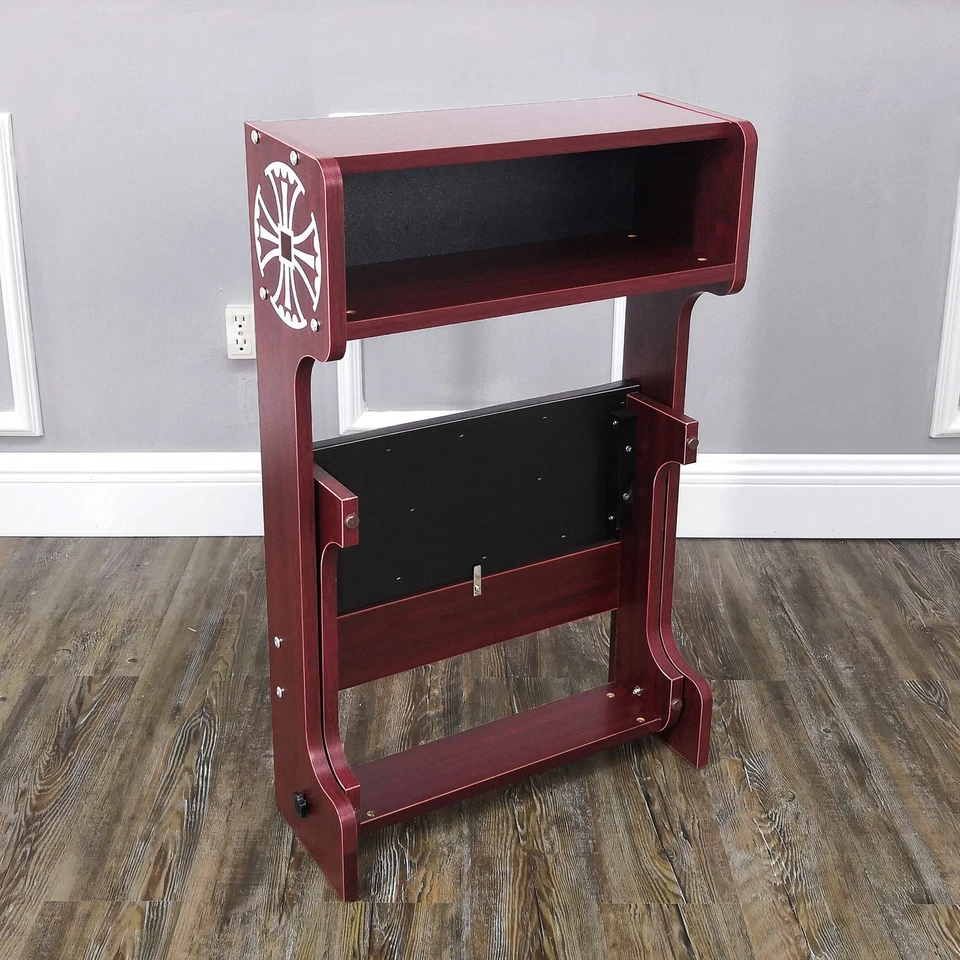 32X20X20" Prayer Bench, Padded kneeler Easy Fold-away Prayer Table Chair - Image 2 of 4