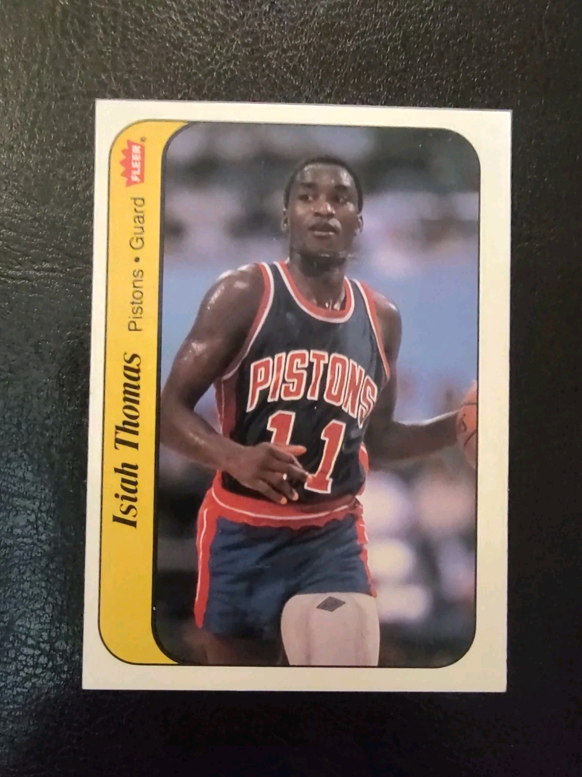 1986-87 Fleer Sticker # 10 Isiah Thomas Rookie RC Detroit Pistons NR/MT HOF