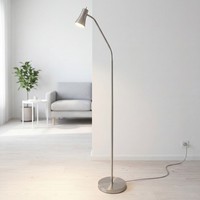 Stehlampe Stehleuchte Wohnzimmer In Silber GU10 133-167 Cm Verstellbar Retro