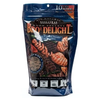 BBQr's Delight Sassafras Natural Wood Grilling Smoking Pellets - 1 Lb Bag