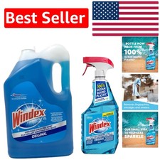 Glass Cleaner Duo: 5L Refill & 950ml Trigger Spray for Sparkling Clean 0.26 per fl oz