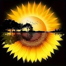 BOHADIY Sunflower Diamond Art Painting Kits 12 inches x 12 inches,