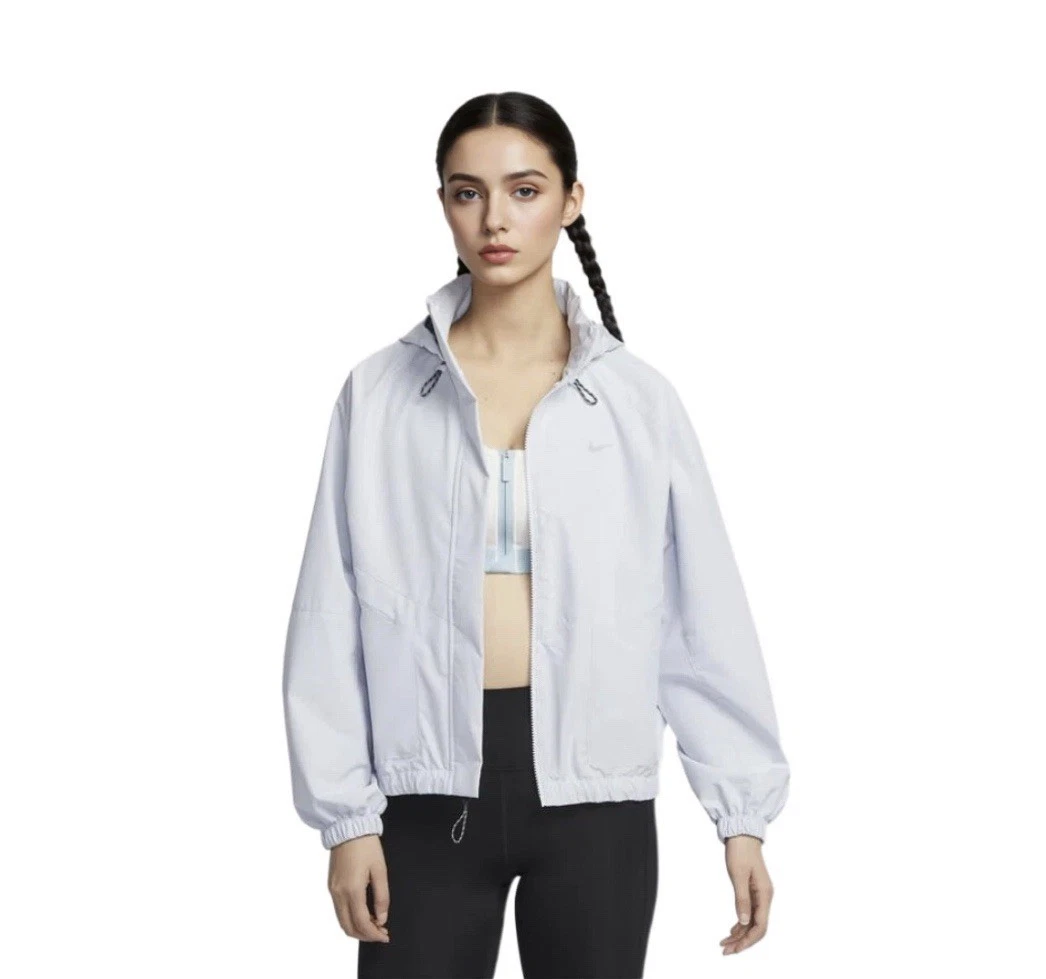 Women Sz M Nike Running Jacket Storm-FIT Swift Light Blue FB7492 New