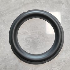 2x Replacement 6.5" Speaker Rubber Surrounds For Speaker Edge Repair Black 155mm