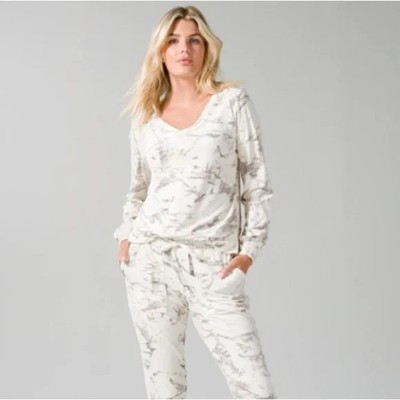 NWT SOMA Velour Lounge Top - Taken For Granite Gray Small