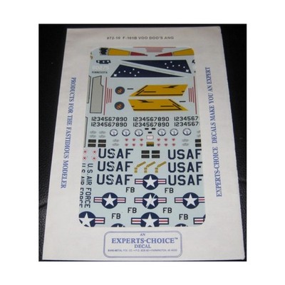 Experts-Choice Decals 1/72 F-101B Voodoo's ANG NM