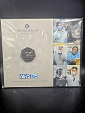 NHS 75 2023 UK 50p Brilliant Uncirculated Coin in presentation pack 