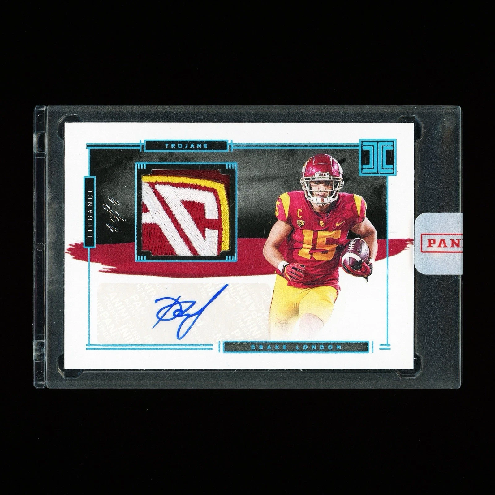 Drake London Panini Chronicles Draft Picks Contenders Optic College Ticket Autographs #DLO Base