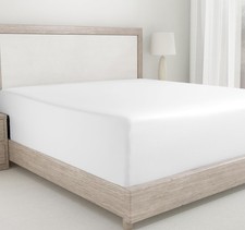 California Design Den King Size Fitted Sheet Antique King, 03 - White