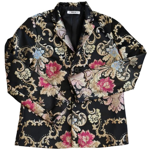 Shein Boys Fancy Flower Blazer Sz 10