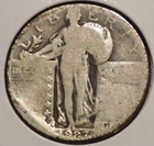 Silver Quarter - Standing Liberty - 1927-D (Bangs & bumps) [33]