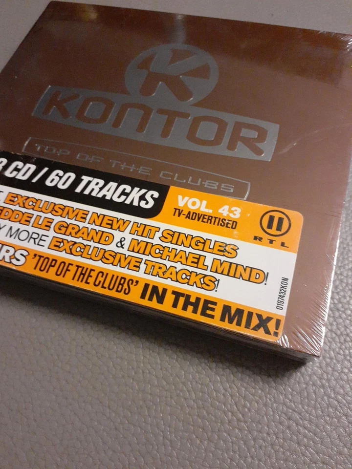 3 CD Kontor - Top Of The Clubs - Volume 43 - Various Sampler - Neu und OVP - Bild 2 von 4