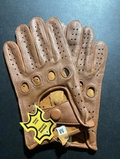 Men Leather gloves for men size medium