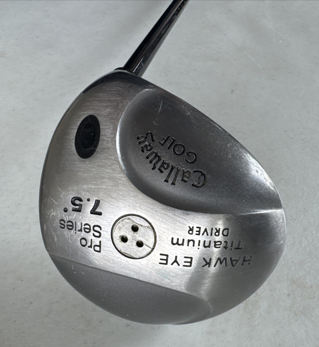Vintage Callaway Hawk Eye Driver Pro Series 7.5 Regular Flex 3.2
