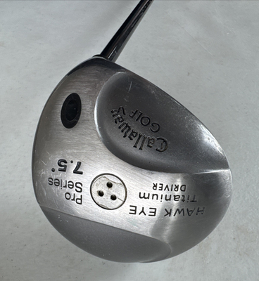 Vintage Callaway Hawk Eye Driver Pro Series 7.5 Regular Flex 3.2
