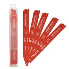 VEVOR Reciprocating Saw Blades 25 Pack 14/18 TPI Bi-Metal for Cutting Metals