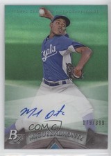 2014 Bowman Platinum Prospects Green Refractor 179/399 Miguel Almonte Auto 3w8