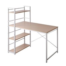 Artiss Computer Desk Shelf Home Office Study Table Oak 120CM — image 2