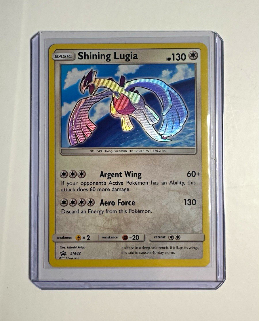 Pokemon Shining Lugia SM82 Shining Legends Black Star Promo Holo English 130HP