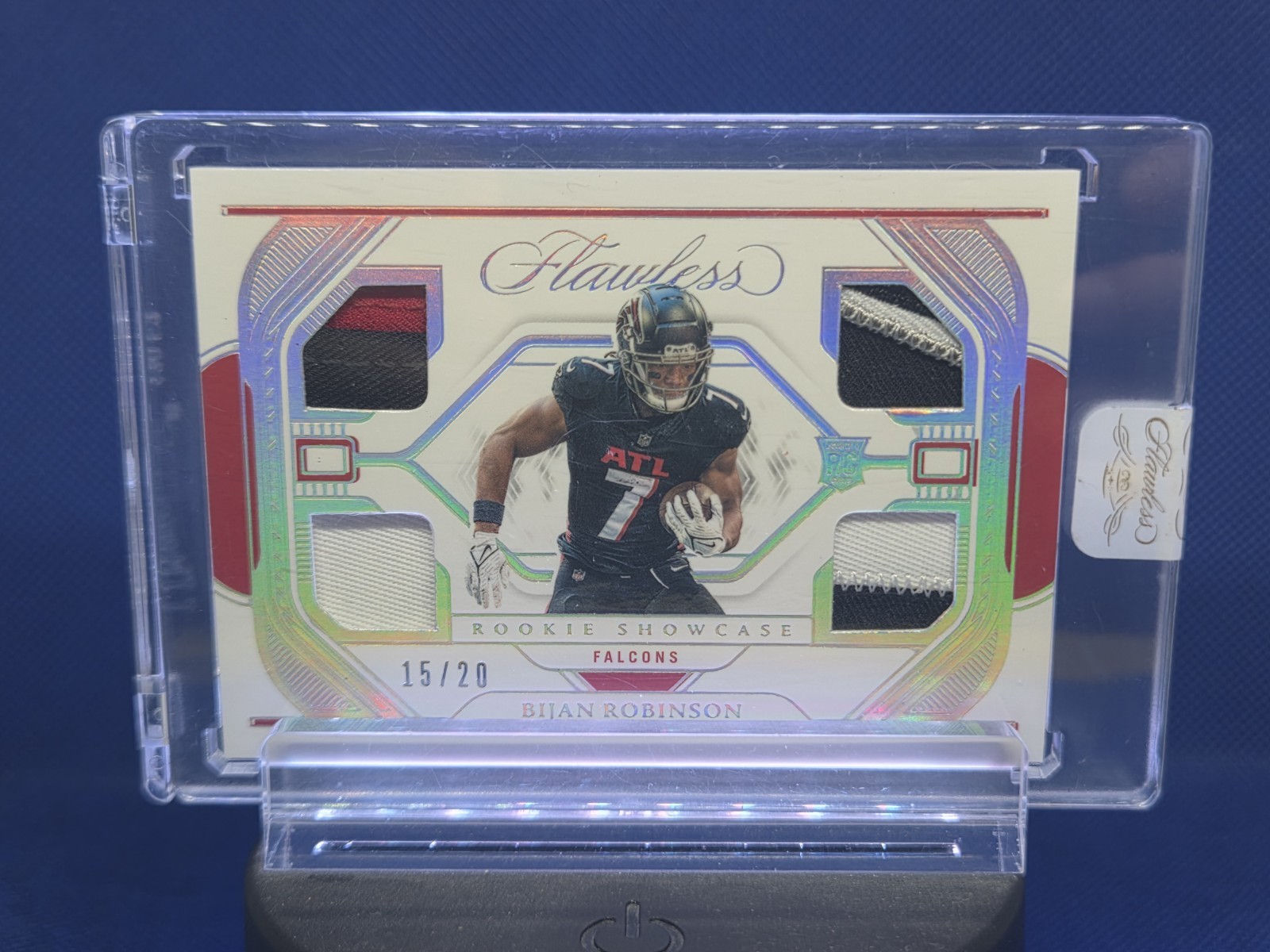 Bijan Robinson Panini Flawless Rookie Showcase Relics #RSBRN Base