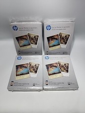 4 New HP Social Media Snapshots STICKY BACK Photo Paper 4" x 5" 100 Total