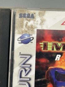 Sega Saturn Impact Racing 1996 Manual Foam Registration Card Tested Video Game