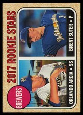 2017 Topps Heritage - Rookie Stars Orlando Arcia, Brent Suter #267 (RC)