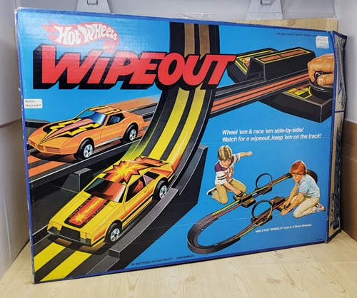 Vintage  1979 Hot Wheels Wipeout Race Track Set Toy Incomplete Sold AS-IS Parts