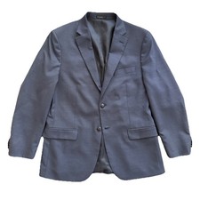 John Varvatos USA Blazer Men 42R Blue Wool Sport Coat Two Button Unstructured