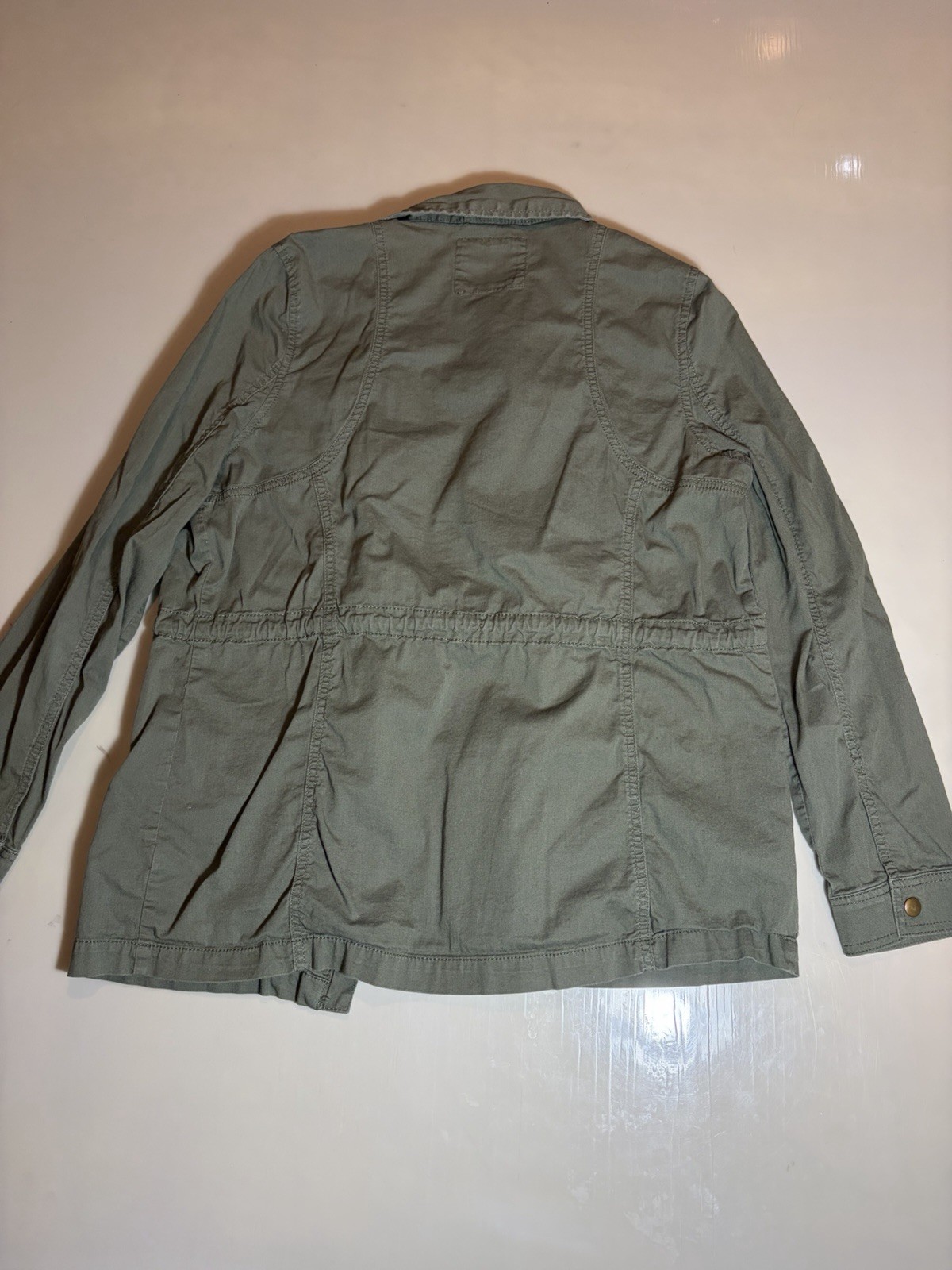 Mudd Women's Utility Jacket Large Drawstring Full… - image 6