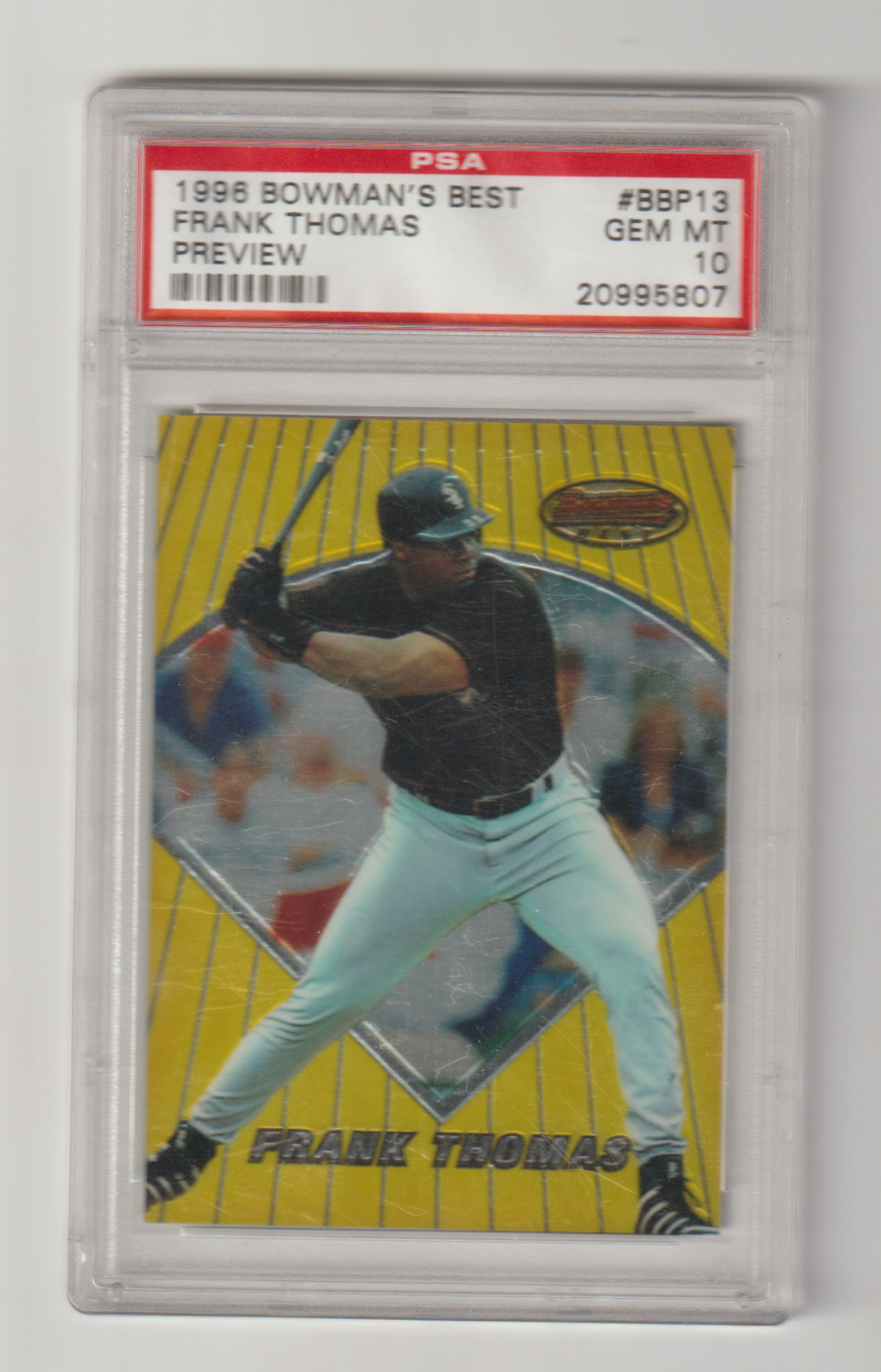 1996 Bowman's Best Frank Thomas *PSA 10* Preview #BBP13 White Sox HOF *BCGUYS*