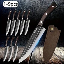 6-Piece Stainless Steel Kitchen Knife Set for Cooking & Cutting